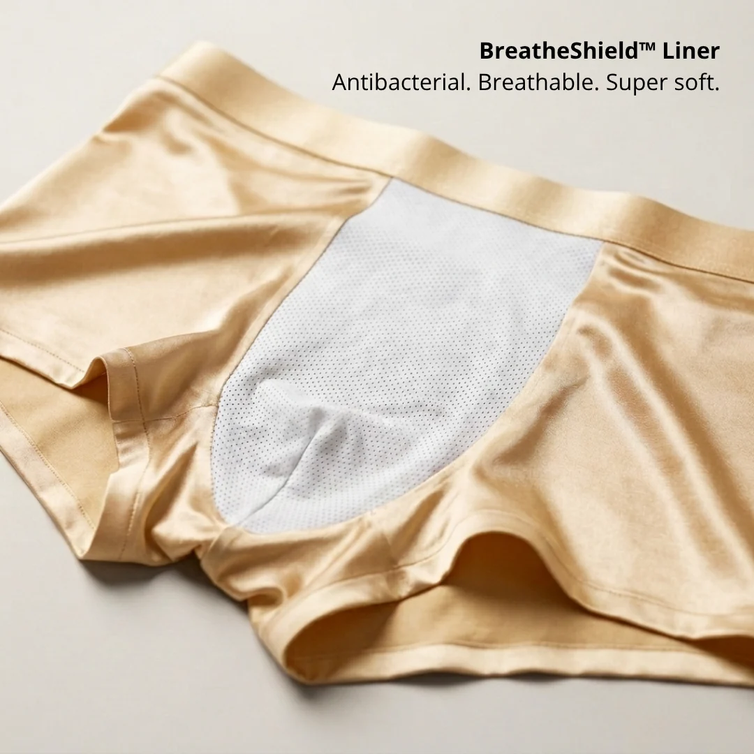Qurella™ Ares Silk Boxer | All-Day Comfort